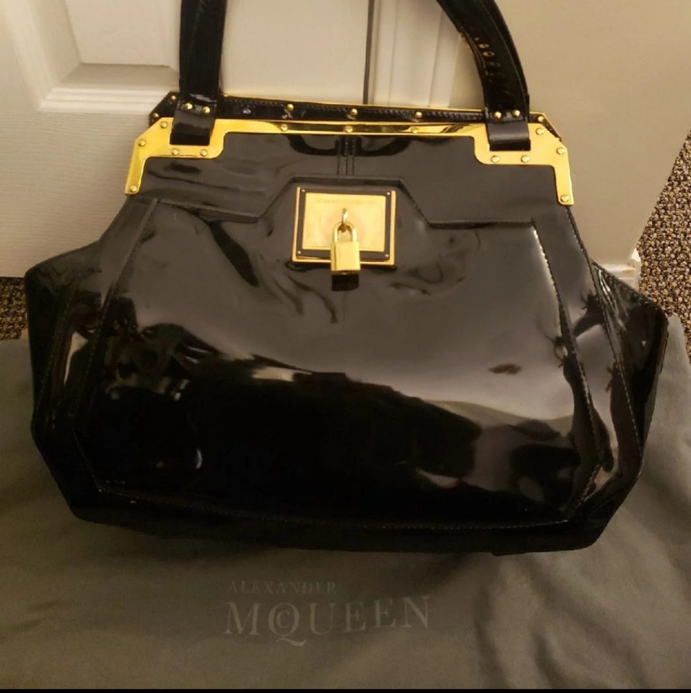 Alexander McQueen Patent Leather Bag